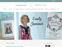 Tablet Screenshot of emilyjaminet.com